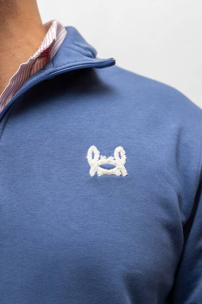 Blue Half Zip Sweatshirt