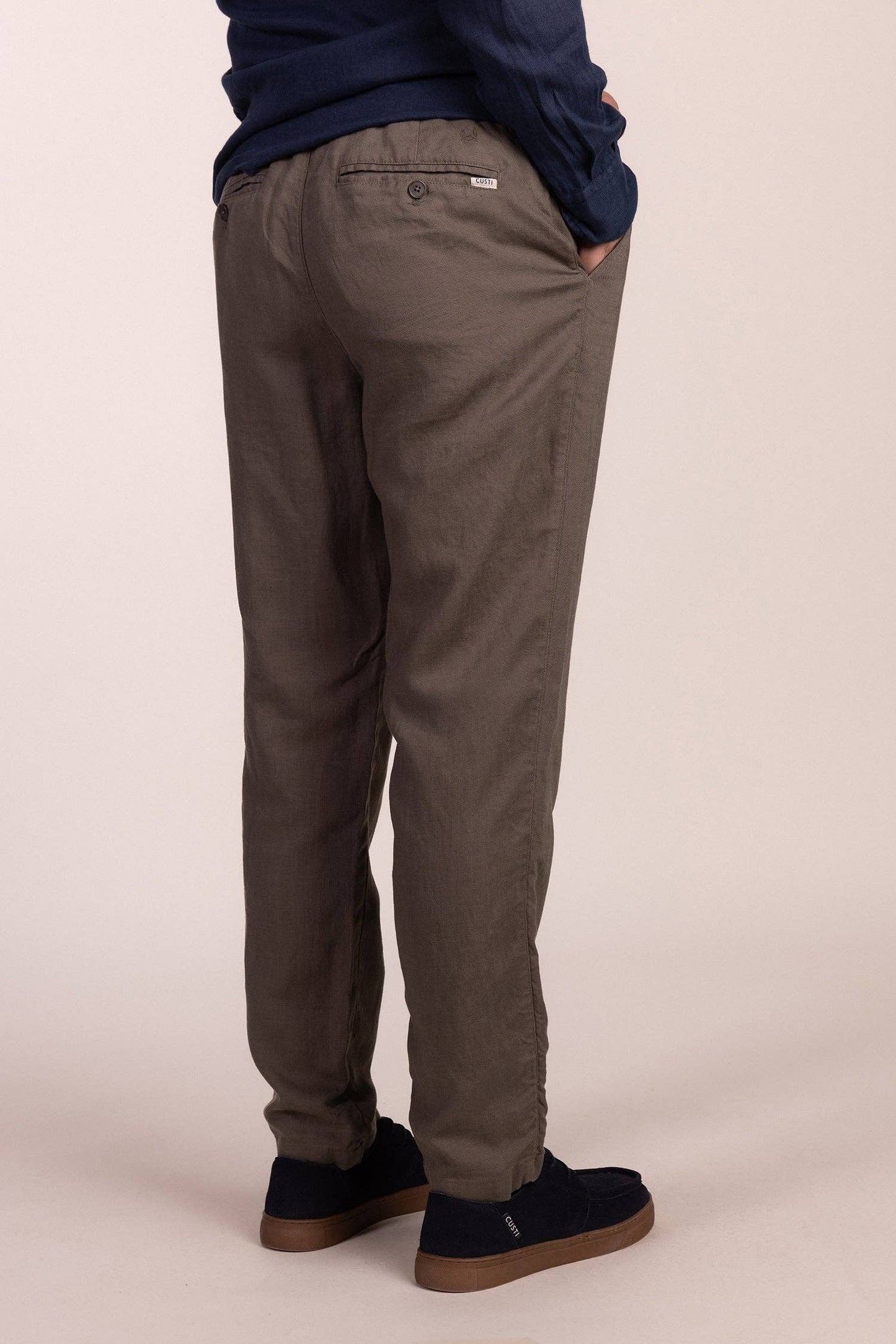 Olive Linen Pants | Ibiza