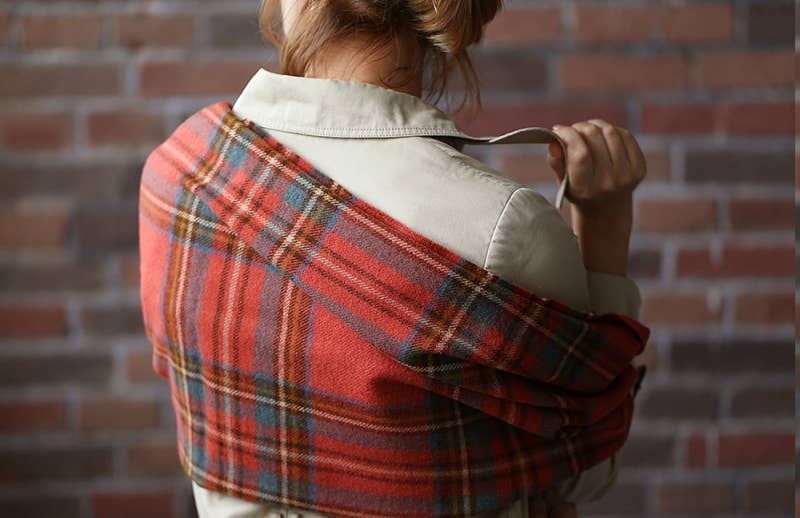 Antique Royal Stewart Blanket Scarf/Wrap - Merino Lambswool