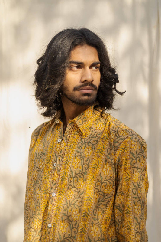Thar Handblock Printed Cotton Shirt