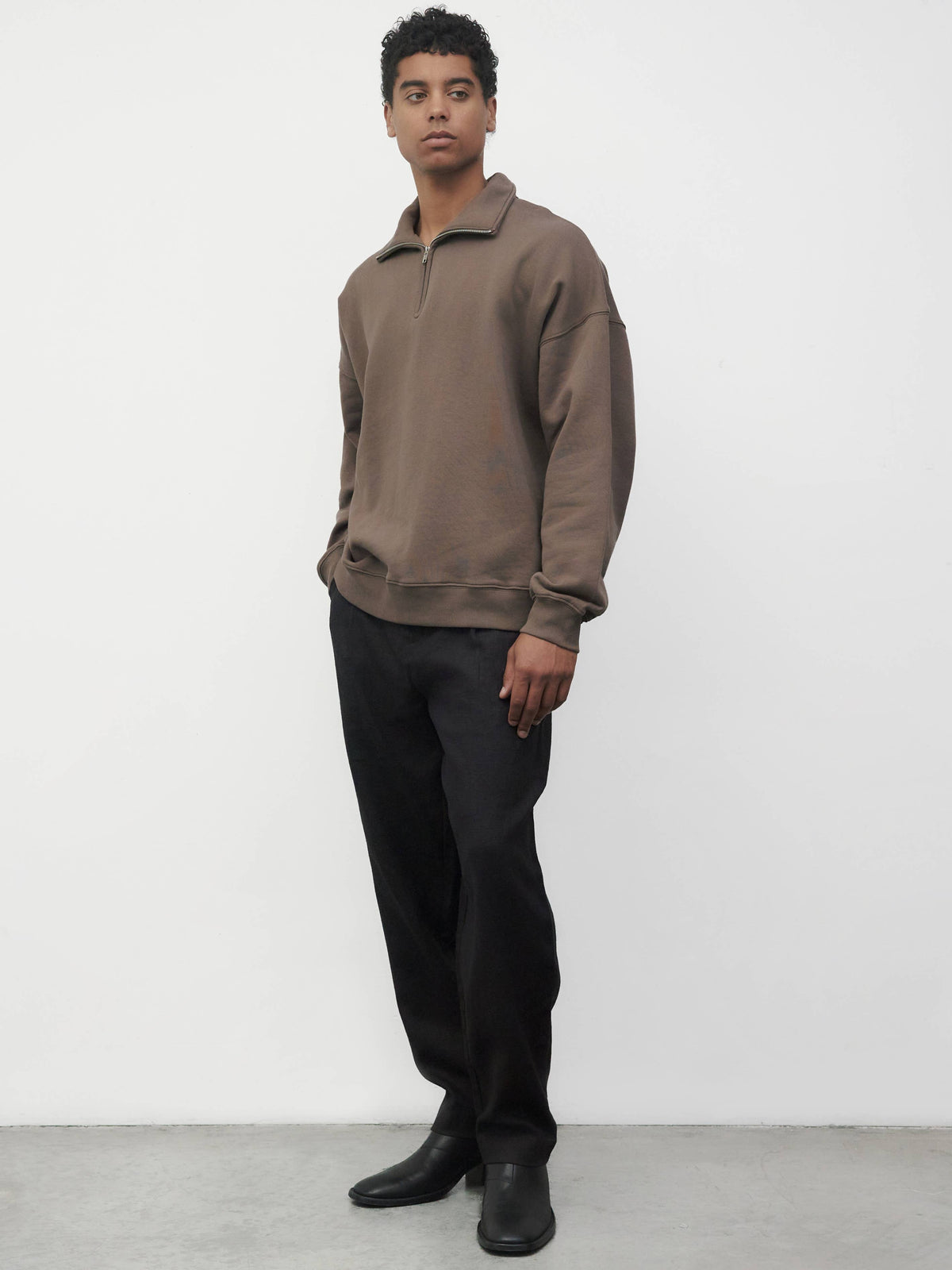 The Vince Sweater | Relaxed Quarter Zip Sweater