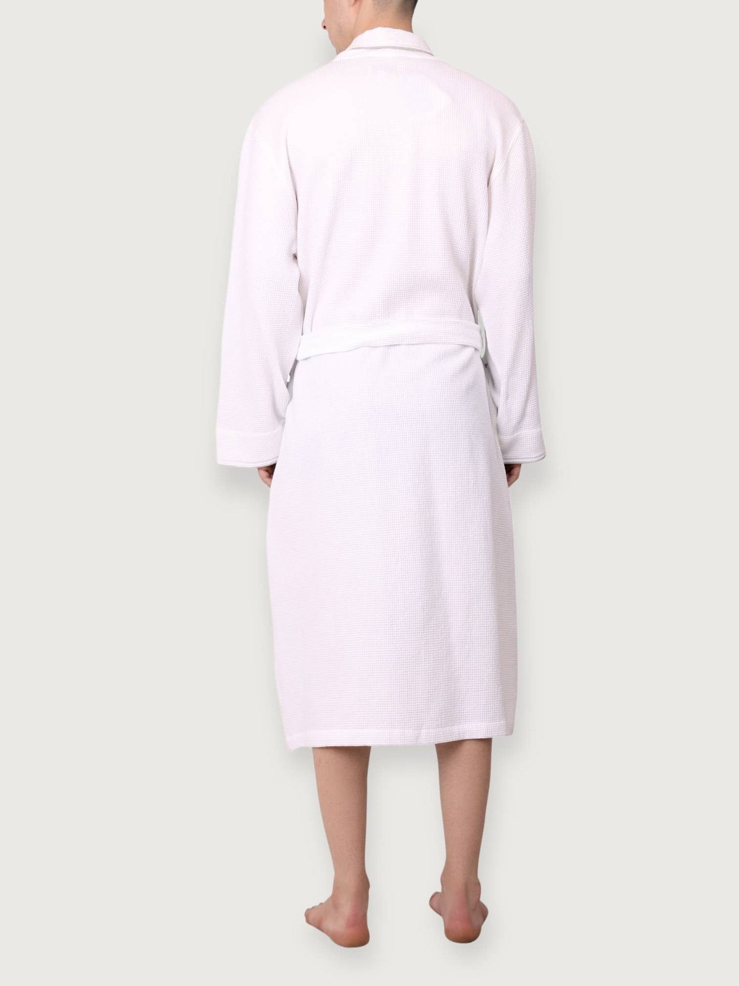 Men's Organic Waffle Weave Spa & Bath Robe (2 Colors)