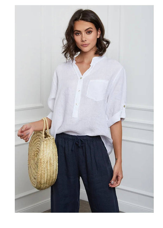 100% Linen Blouse
