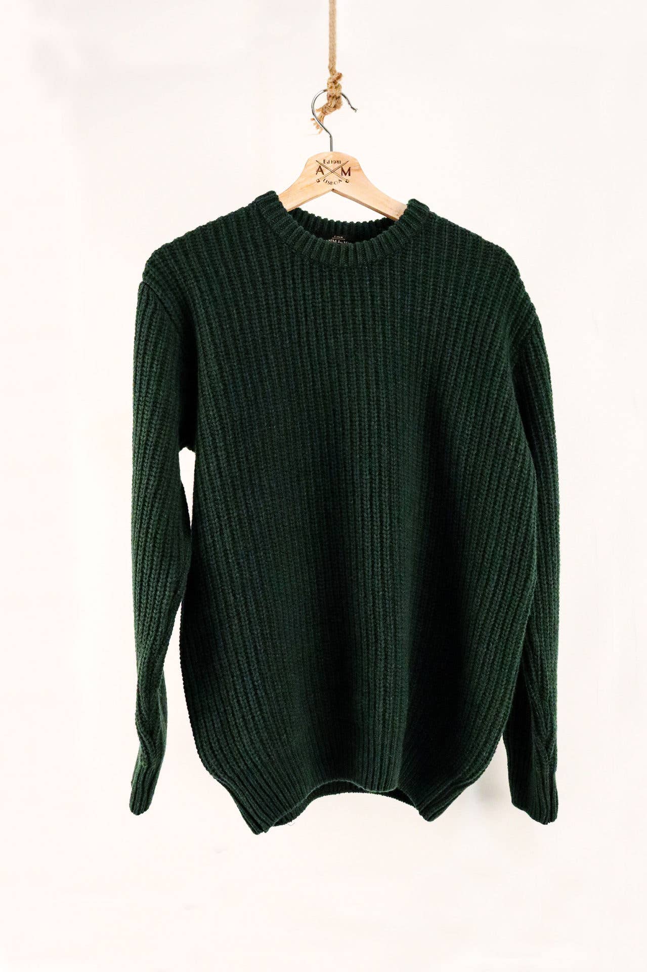 Lambswool Chunky Sweater - Green