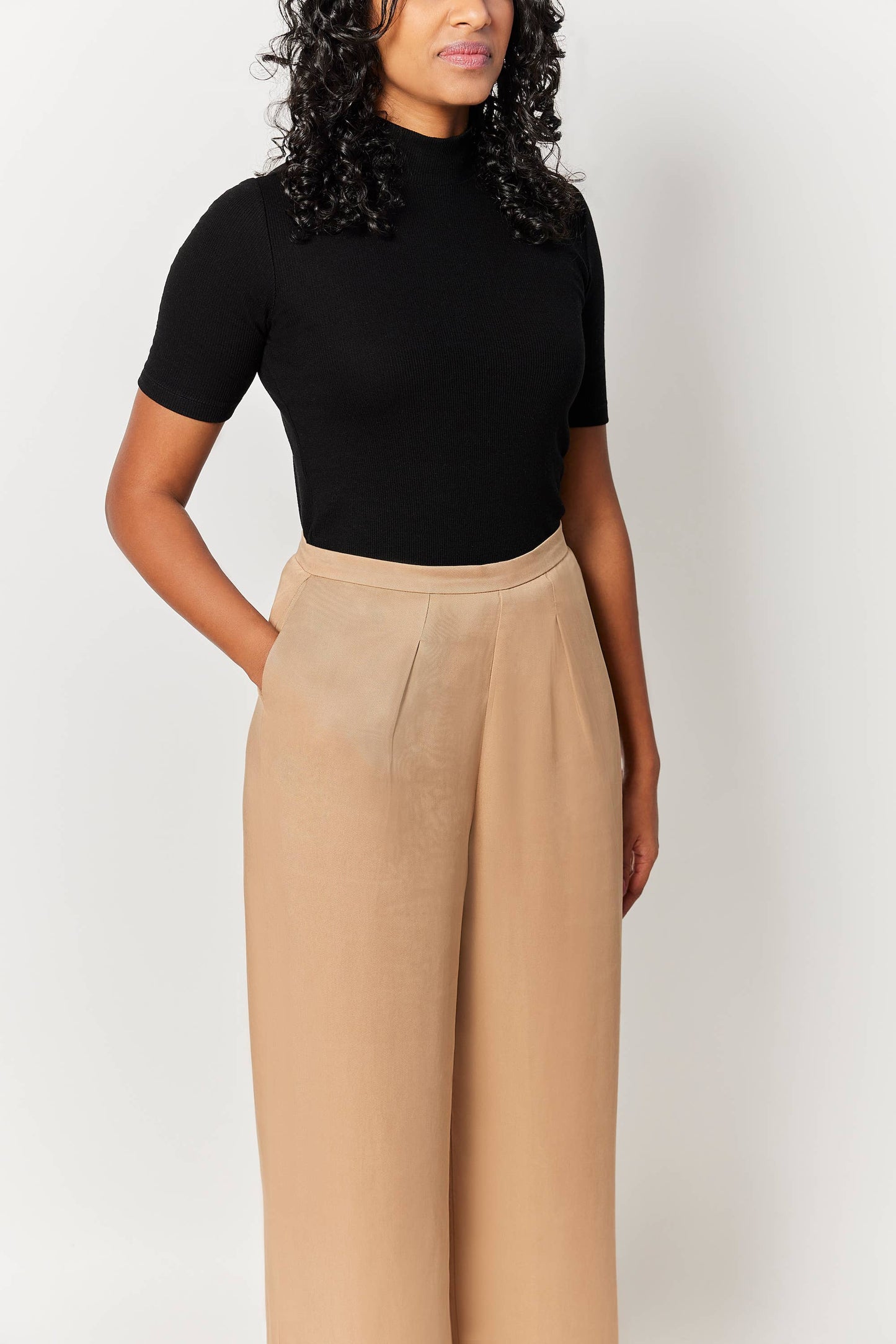 The Wide Leg Pant - Walnut