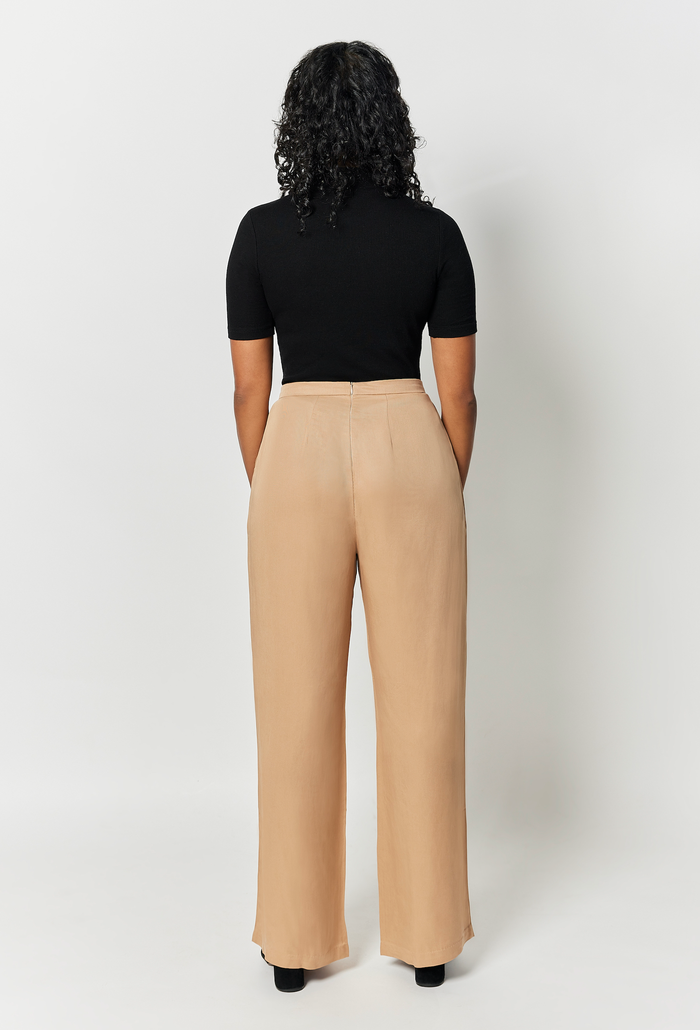 The Wide Leg Pant - Walnut