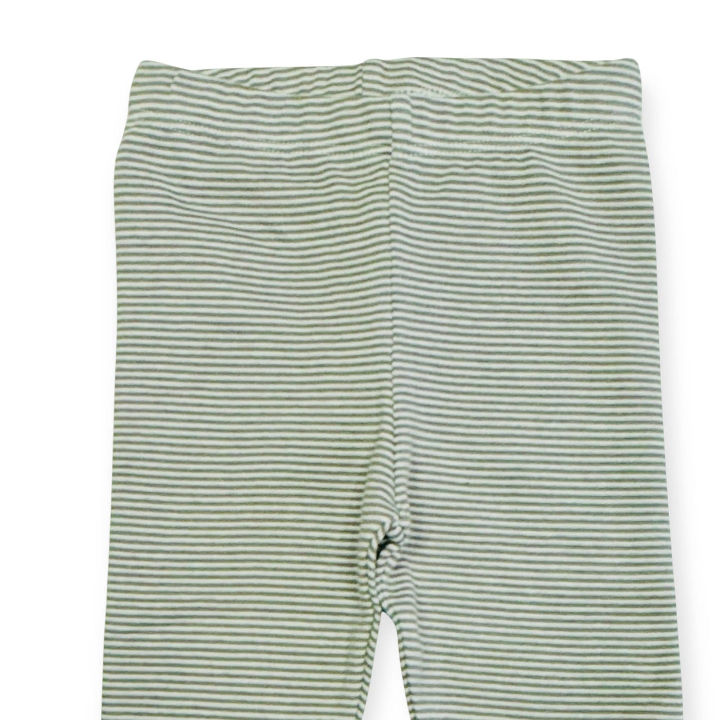 Stripe Rib / Solid Knit Baby Legging Pants (Organic Cotton)