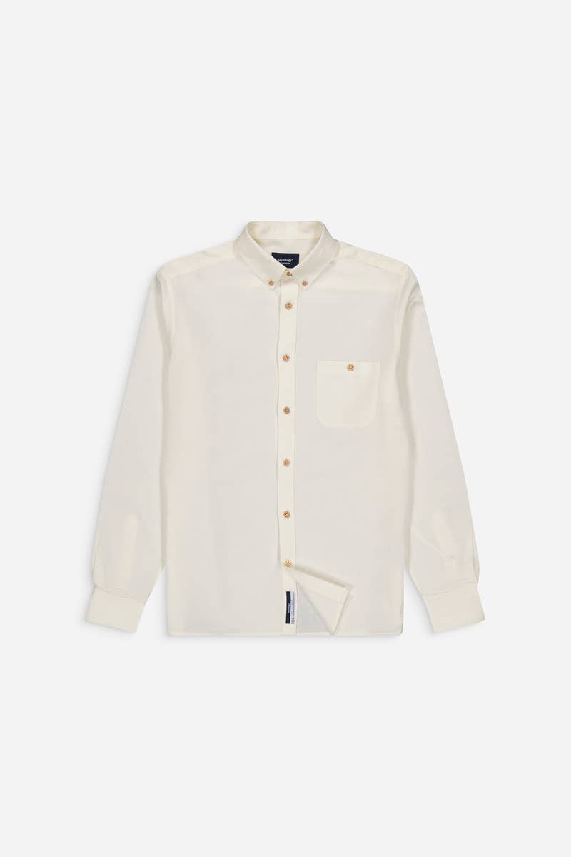 Eco-responsible Linen Cotton Ecru Shirt