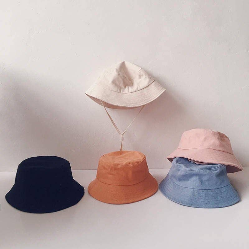 Linen Bucket Hat for Toddlers, Breathable Fisherman Sun Hat