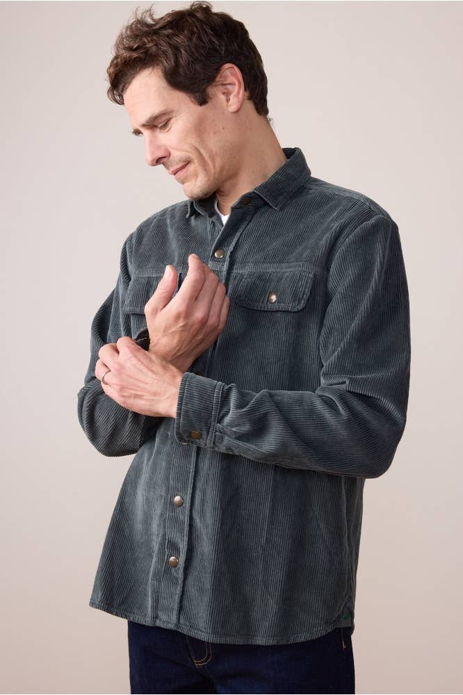 Chicago Pine Green Corduroy Overshirt
