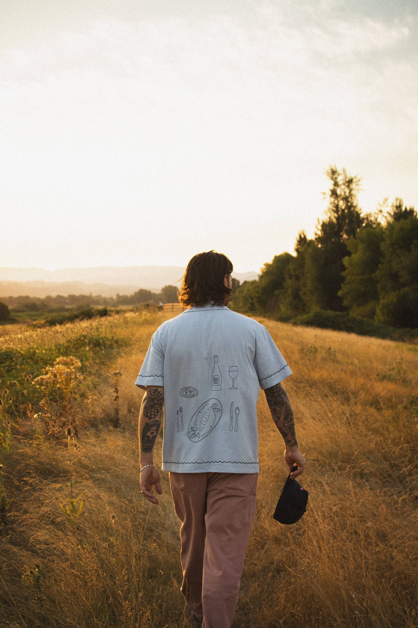 Dinner In Capri Camp Shirt