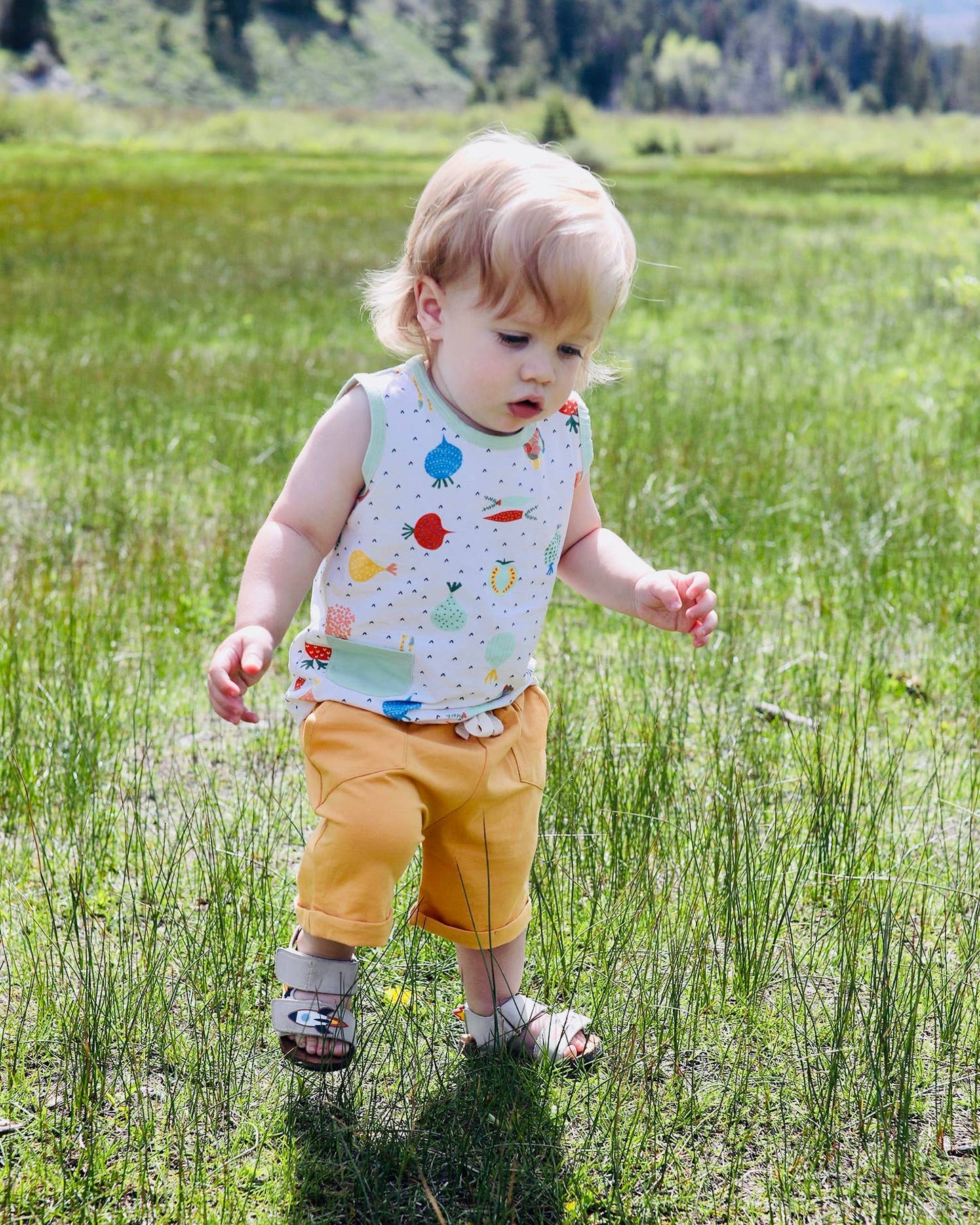 Veggie Baby Playsuit Tee + Shorts Set (Organic Cotton)