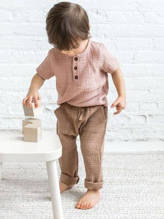 Sully Muslin Pants - Truffle