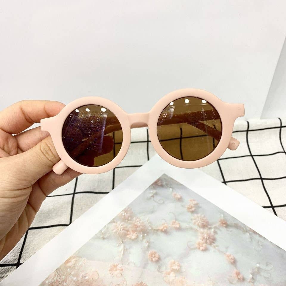 Vintage Kids Sunglasses, UV Protected Eyewear Round