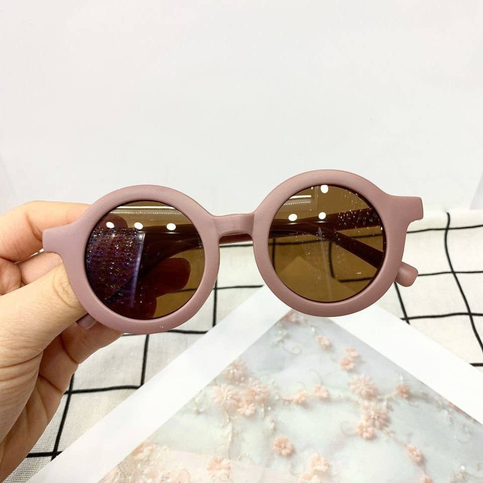 Vintage Kids Sunglasses, UV Protected Eyewear Round