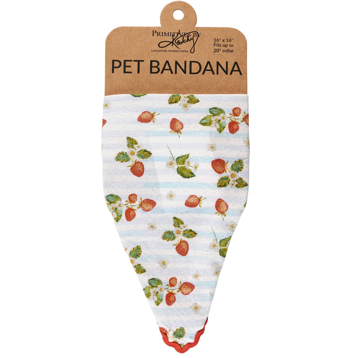 Strawberry Small Pet Bandana