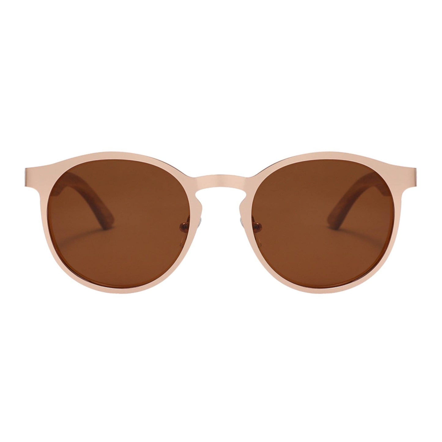Hybrid Wooden Rounds - Real Wood & Polarized Lenses by WUDN