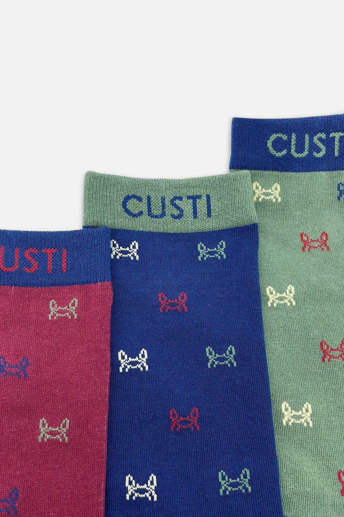 Multicolor Crab Socks