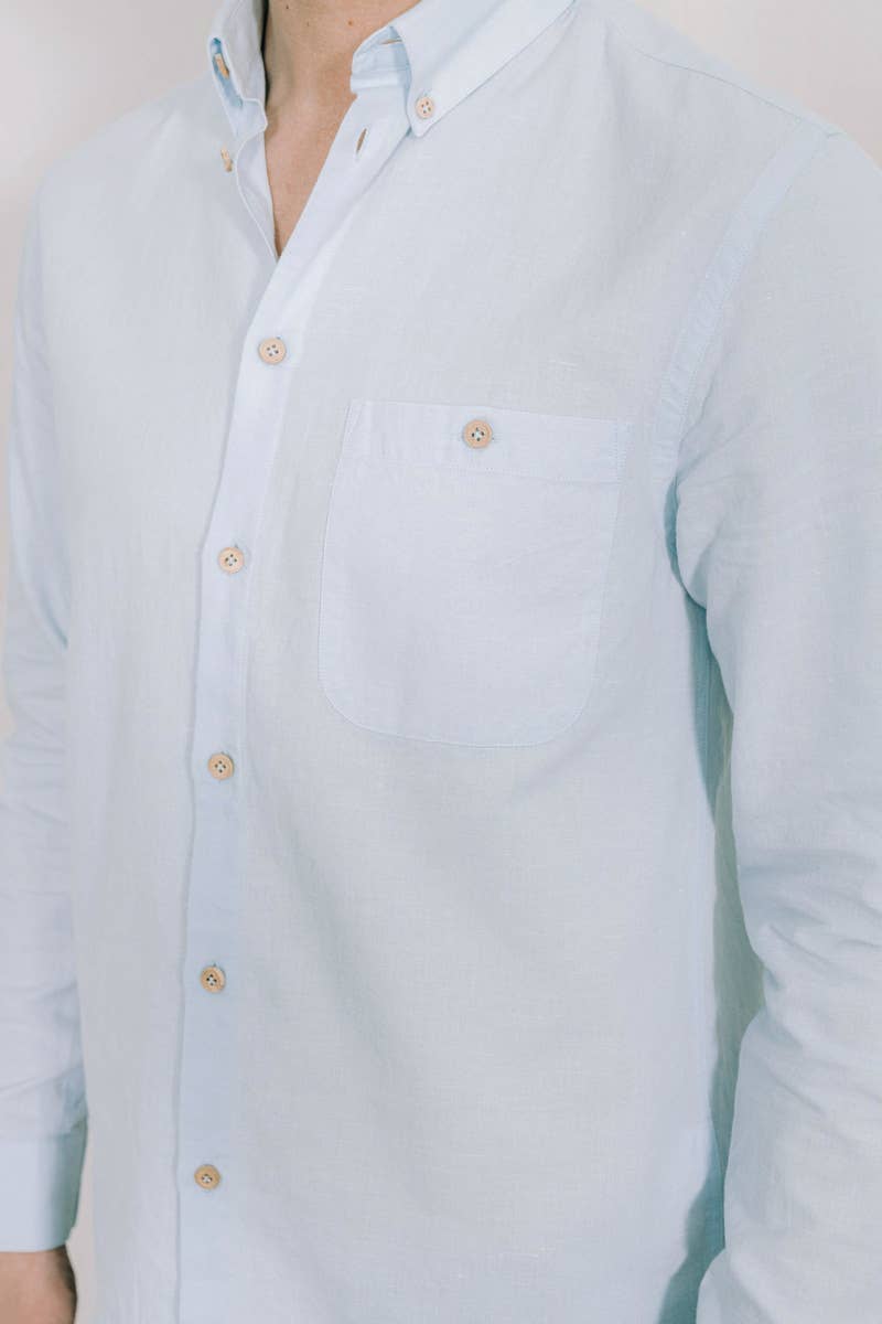 Amalfi powder blue shirt
