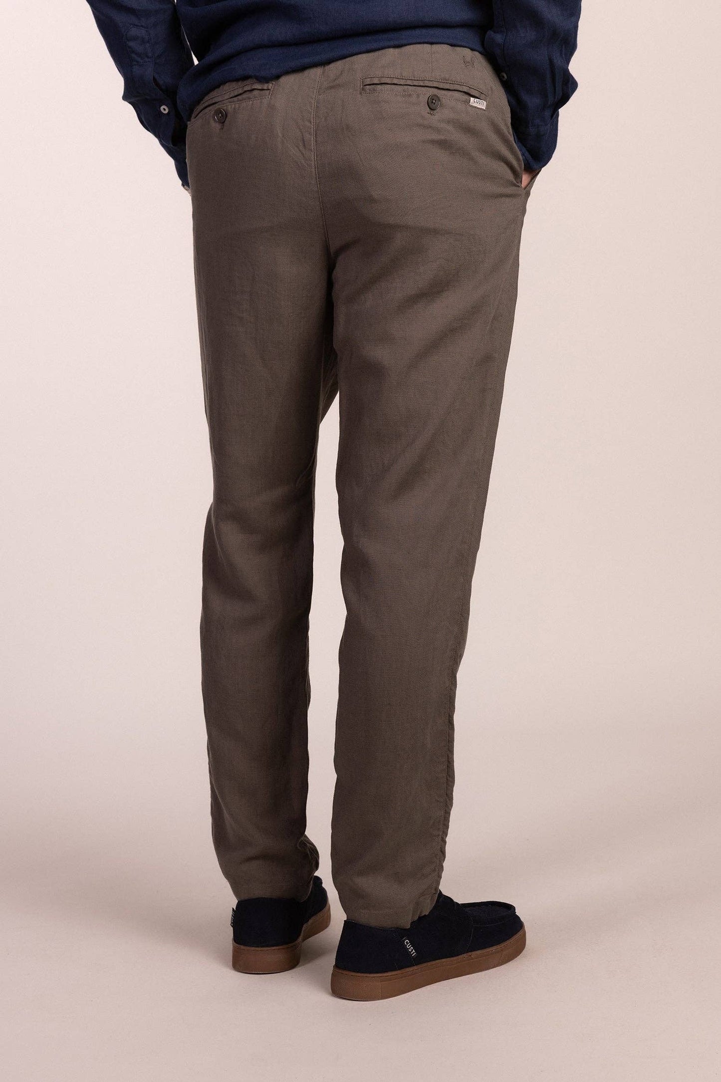 Olive Linen Pants | Ibiza
