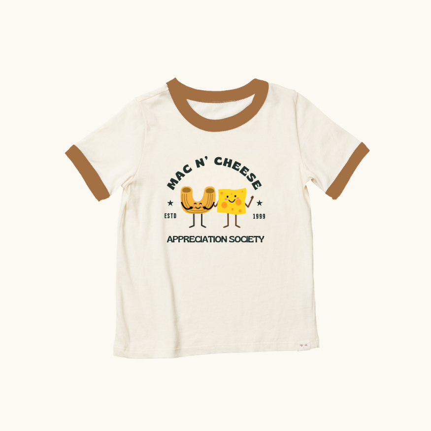 Mac N' Cheese Appreciation, Toddler Graphic Tshirt, Kids