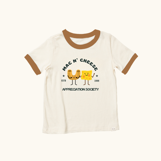 Mac N' Cheese Appreciation, Toddler Graphic Tshirt, Kids