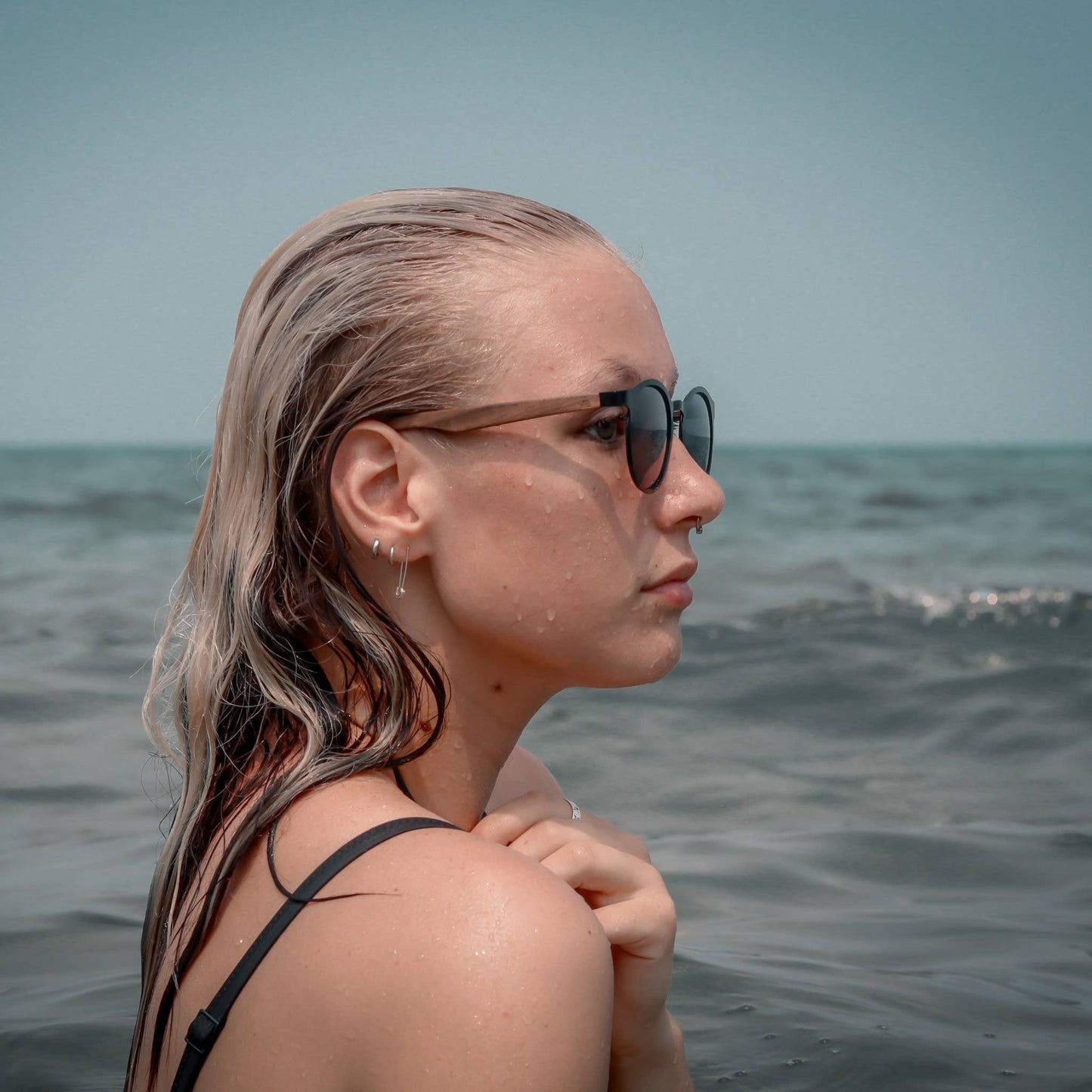 Hybrid Wooden Rounds - Real Wood & Polarized Lenses by WUDN