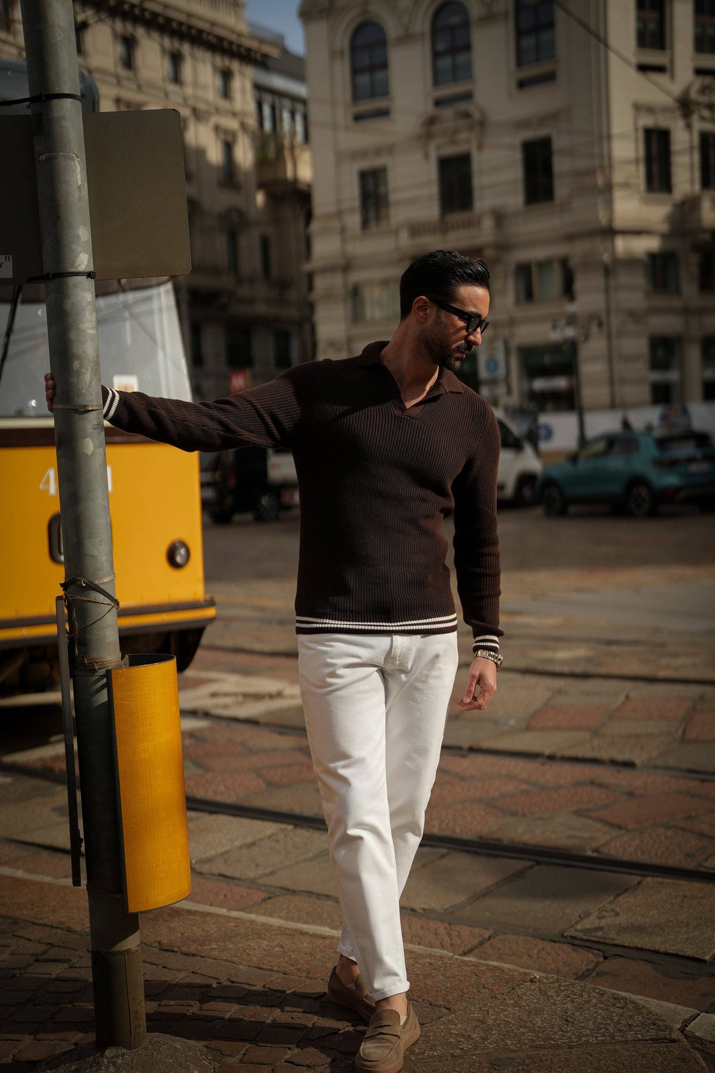 BROWN MILÃO KNIT POLO