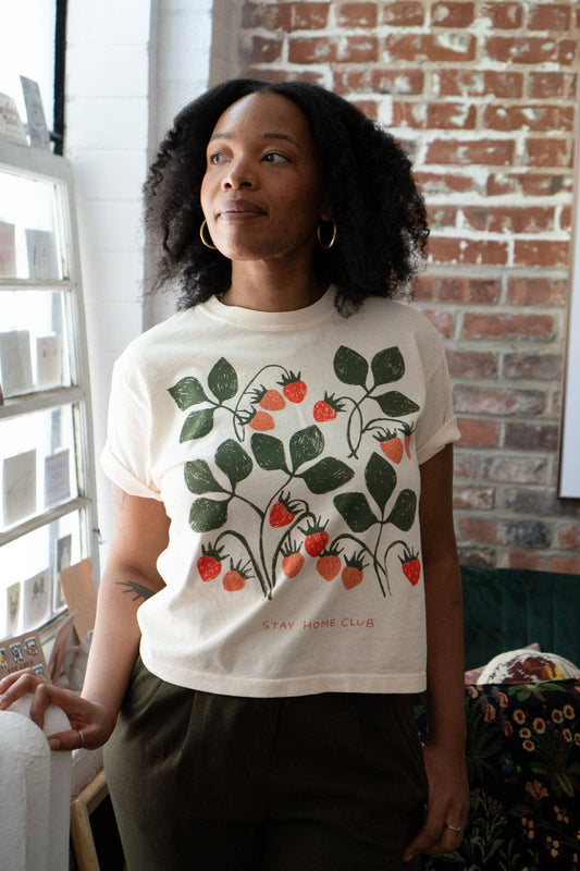 Fruits 1858 Boxy Tee | Women's Strawberry Graphic T Shirt