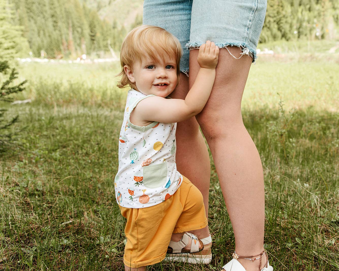 Veggie Baby Playsuit Tee + Shorts Set (Organic Cotton)
