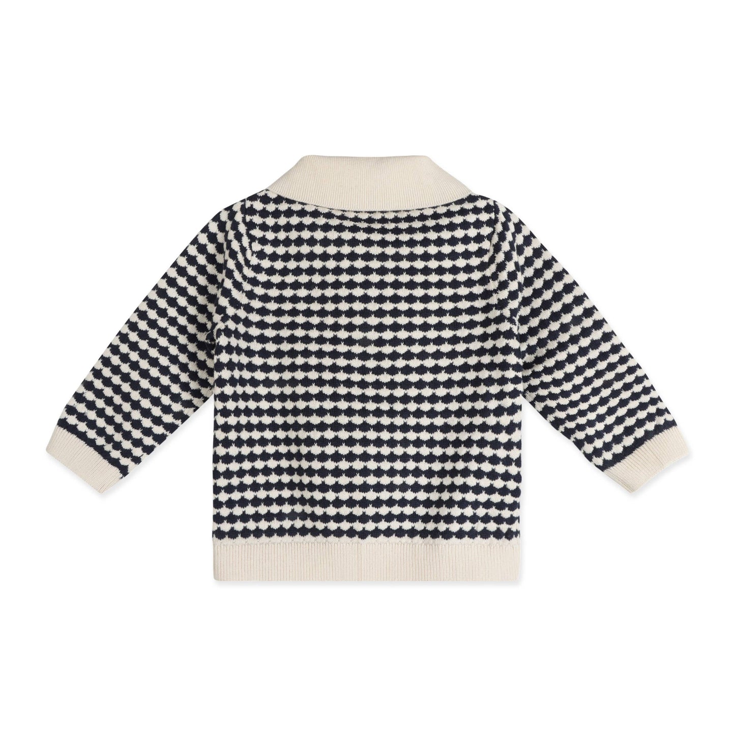 Leo Textured Knit Polo Baby Pullover & Pant (Organic Cotton)