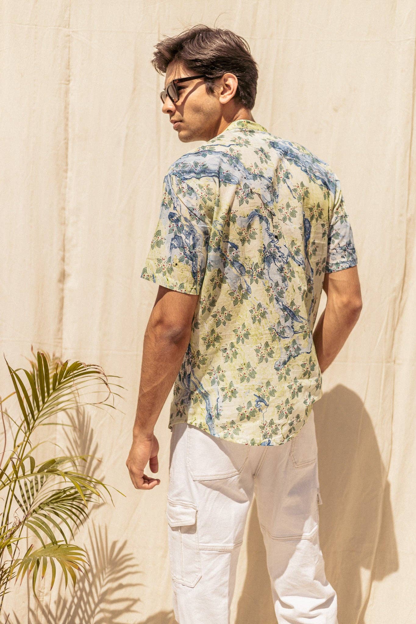 Joshua Handblock Printed Cotton Shirt