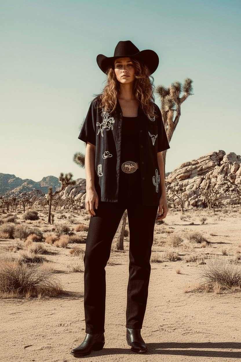 Somewhere Out West Camp Shirt