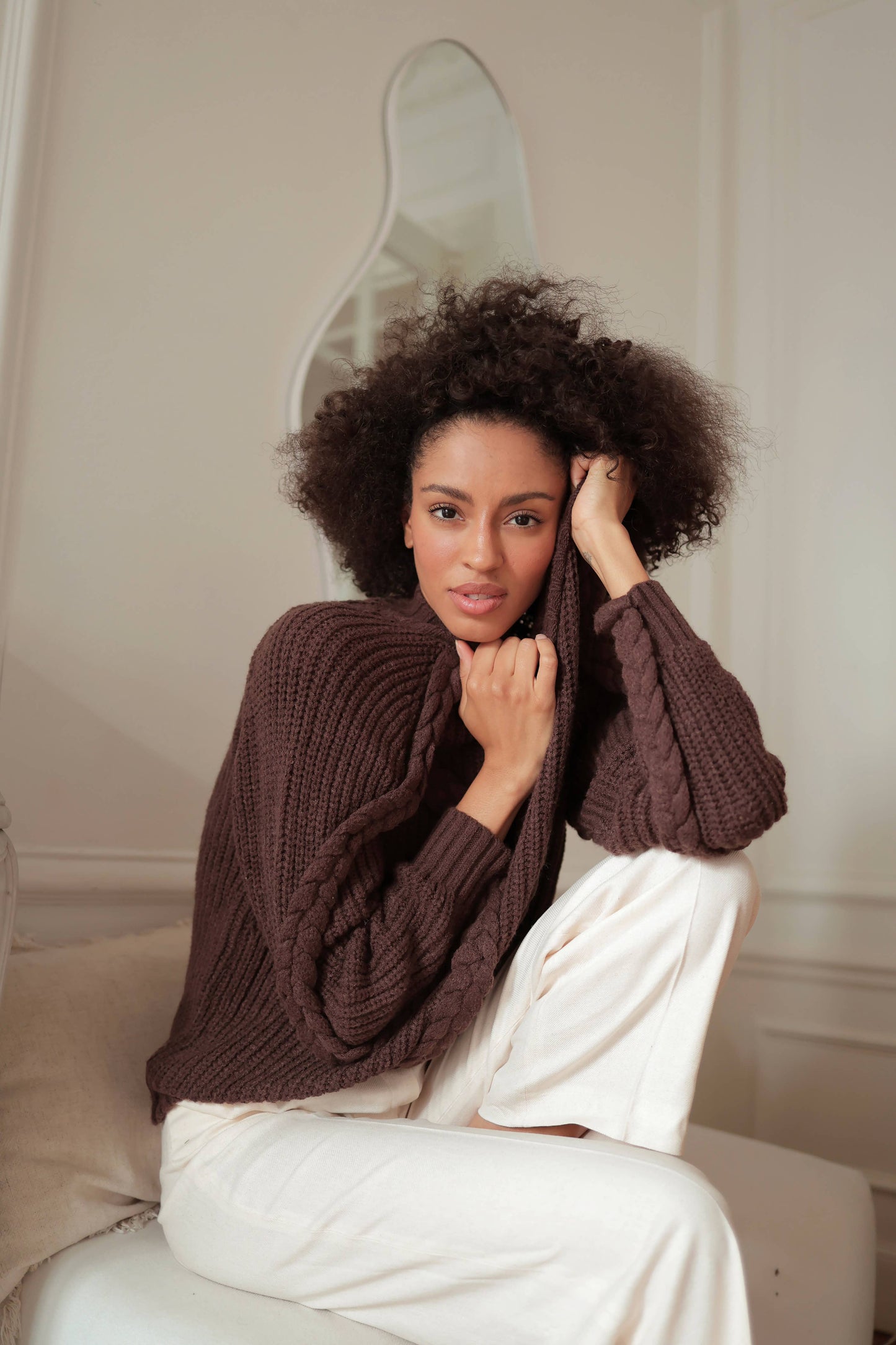Sweater with braid details