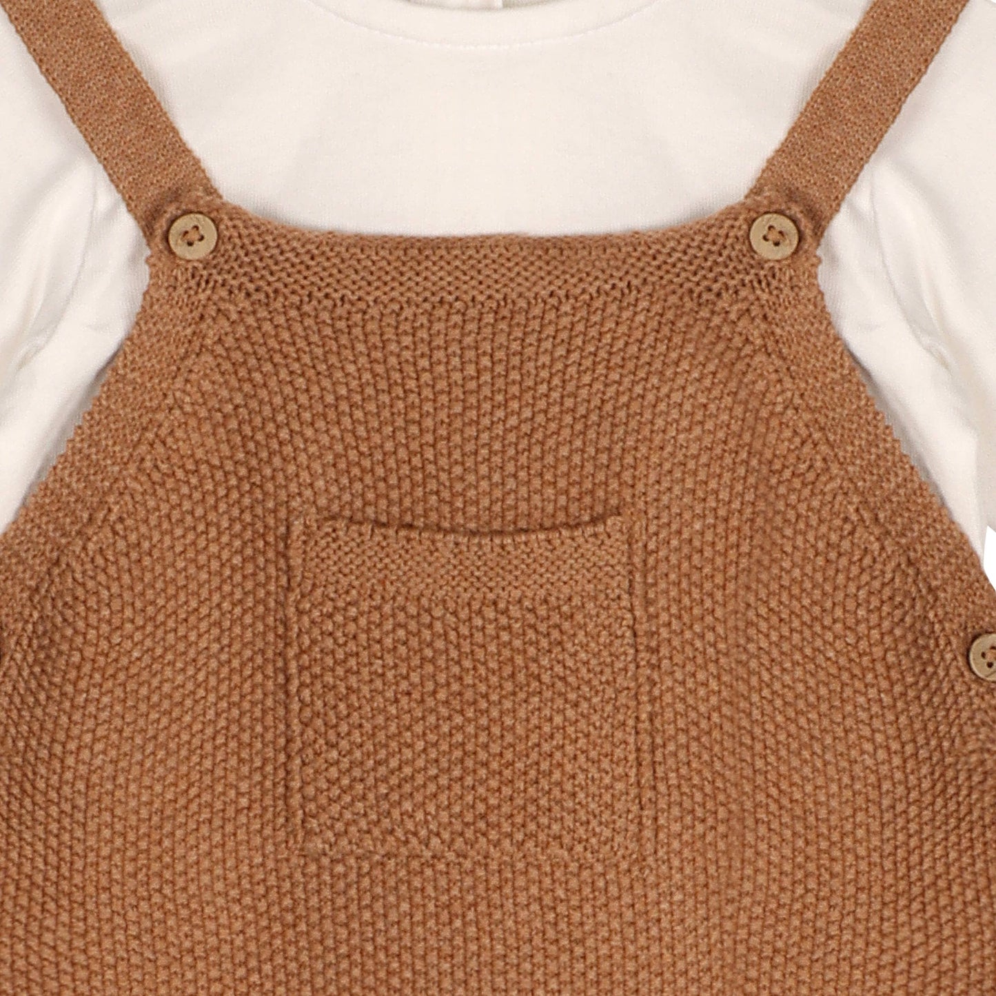 Chunky Sweater Knit Pocket Baby Overall & Bodysuit (Organic)