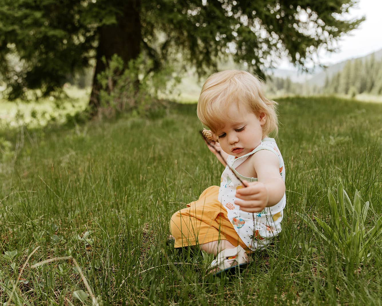 Veggie Baby Playsuit Tee + Shorts Set (Organic Cotton)