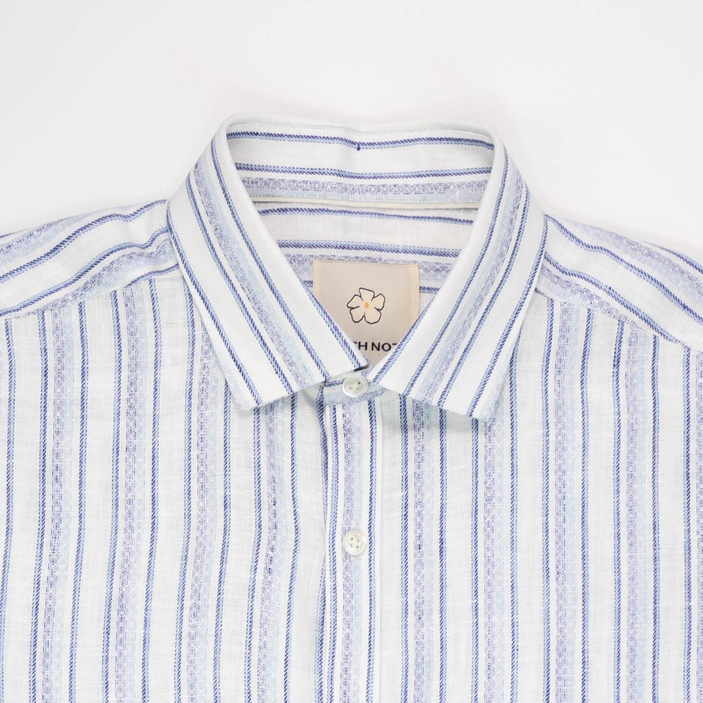 Stripe Long Sleeve Linen Shirt