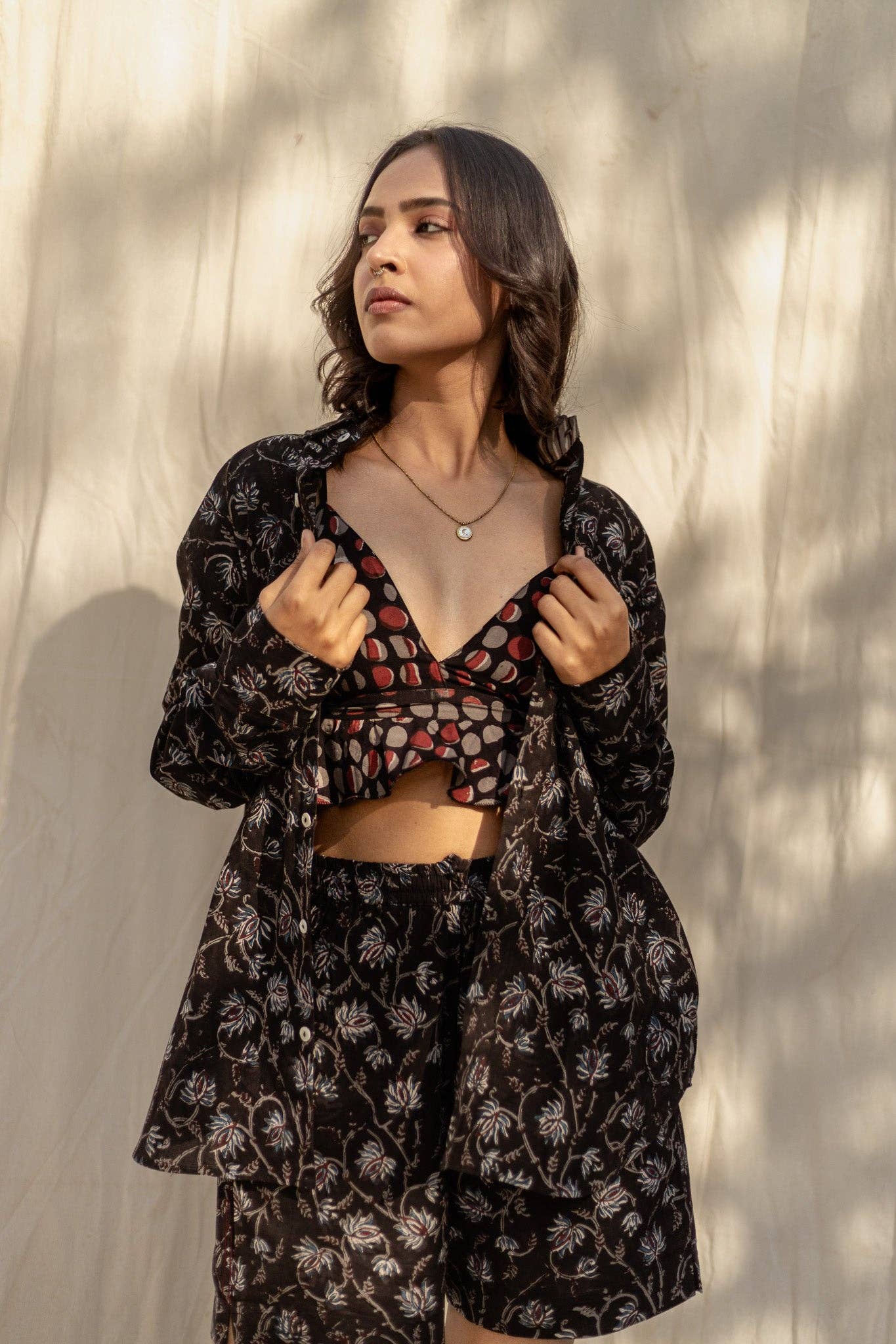 Ajanta Handblock Printed Cotton Shirt