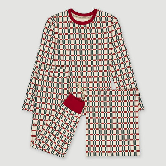 ORGANIC COTTON PAJAMA KID XMAS PICOTA FAIR TRADE