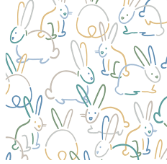 Easter swaddle blanket | bunnies baby