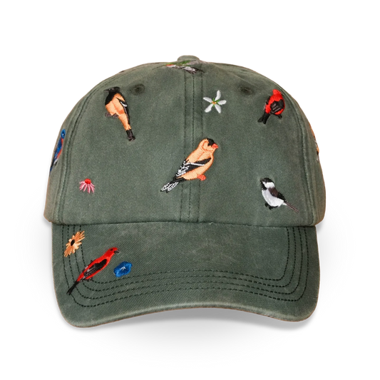Backyard Birds Washed Hat