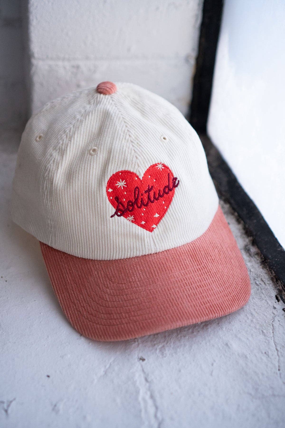 Solitude Two-Tone Corduroy Dad Hat | Embroidered Cord Hat