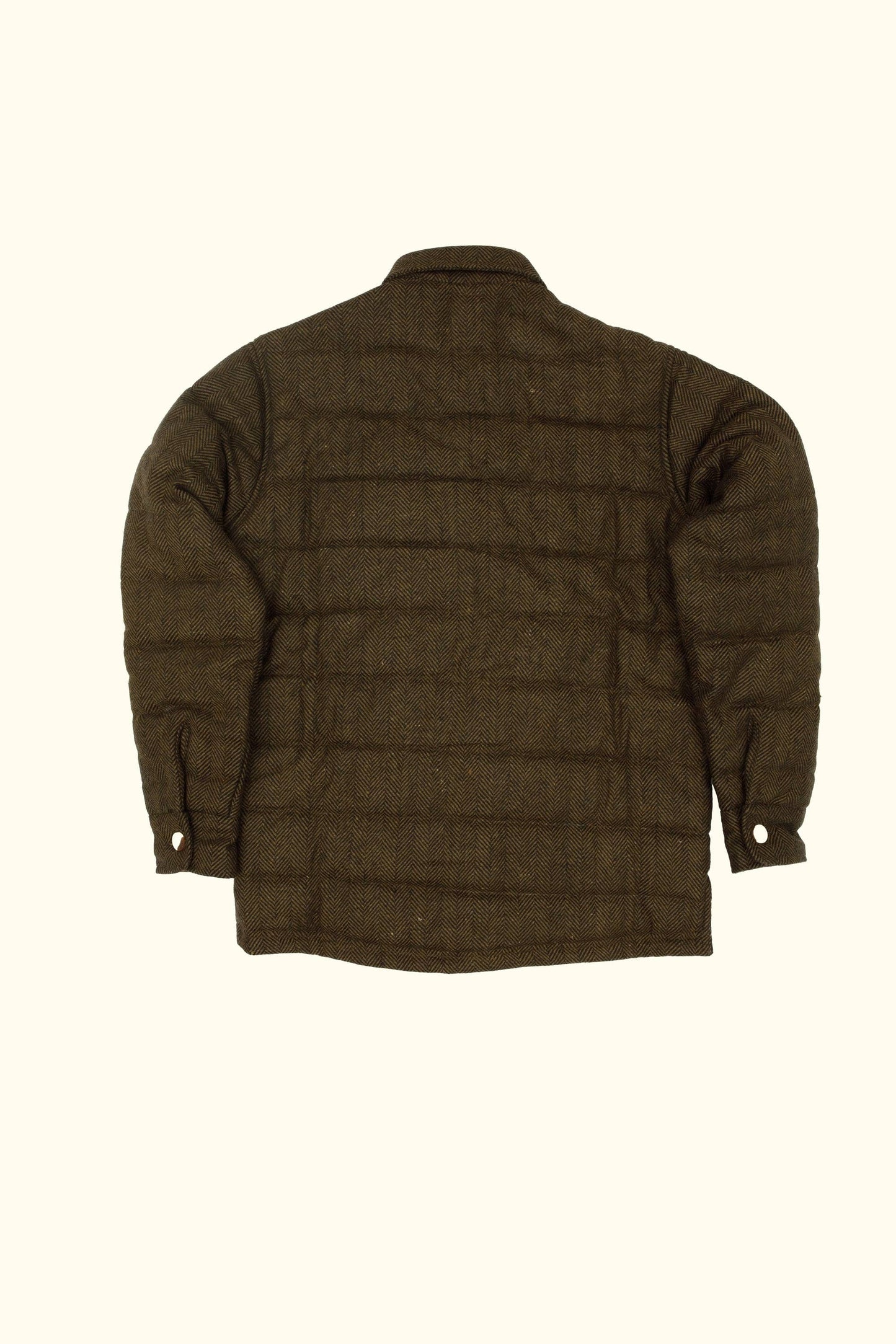 Mela wool puffer jacket in green