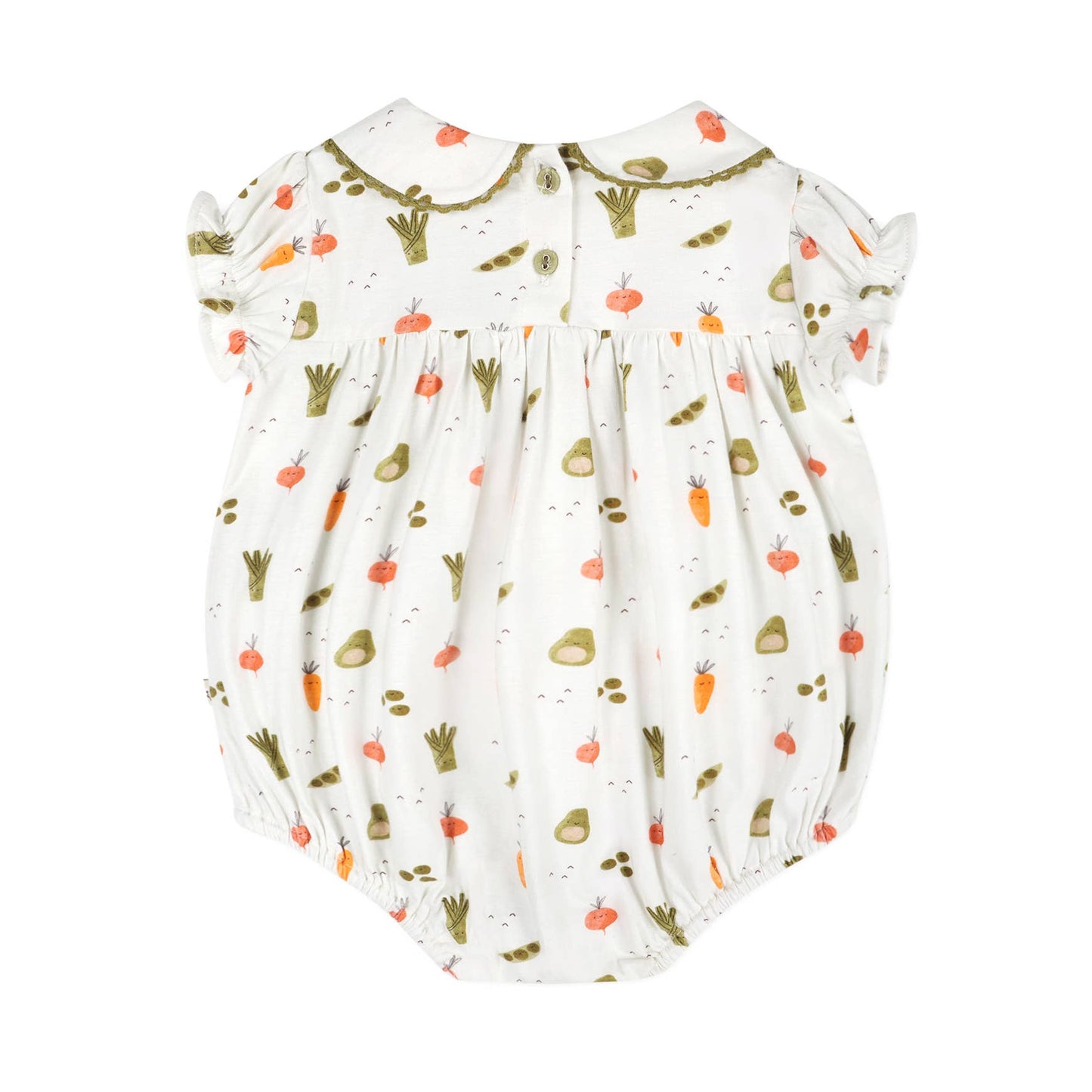 Veggies Baby Bubble Romper & Headband (Organic Jersey)