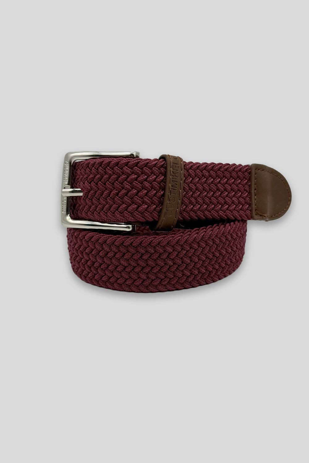 Maroon Braided Belt