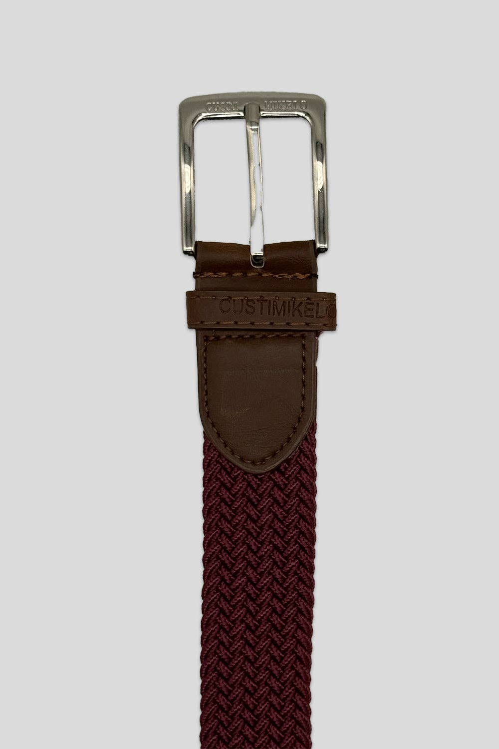 Maroon Braided Belt