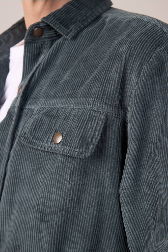 Chicago Pine Green Corduroy Overshirt