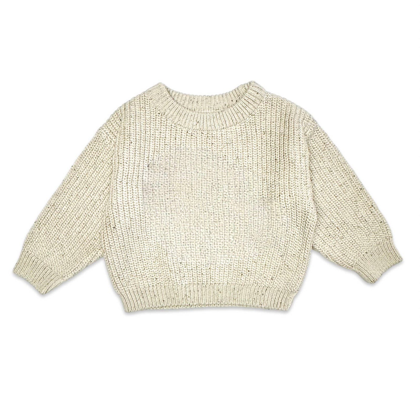 HAPPY Chunky Knit Slouchy Baby Pullover Sweater Organic