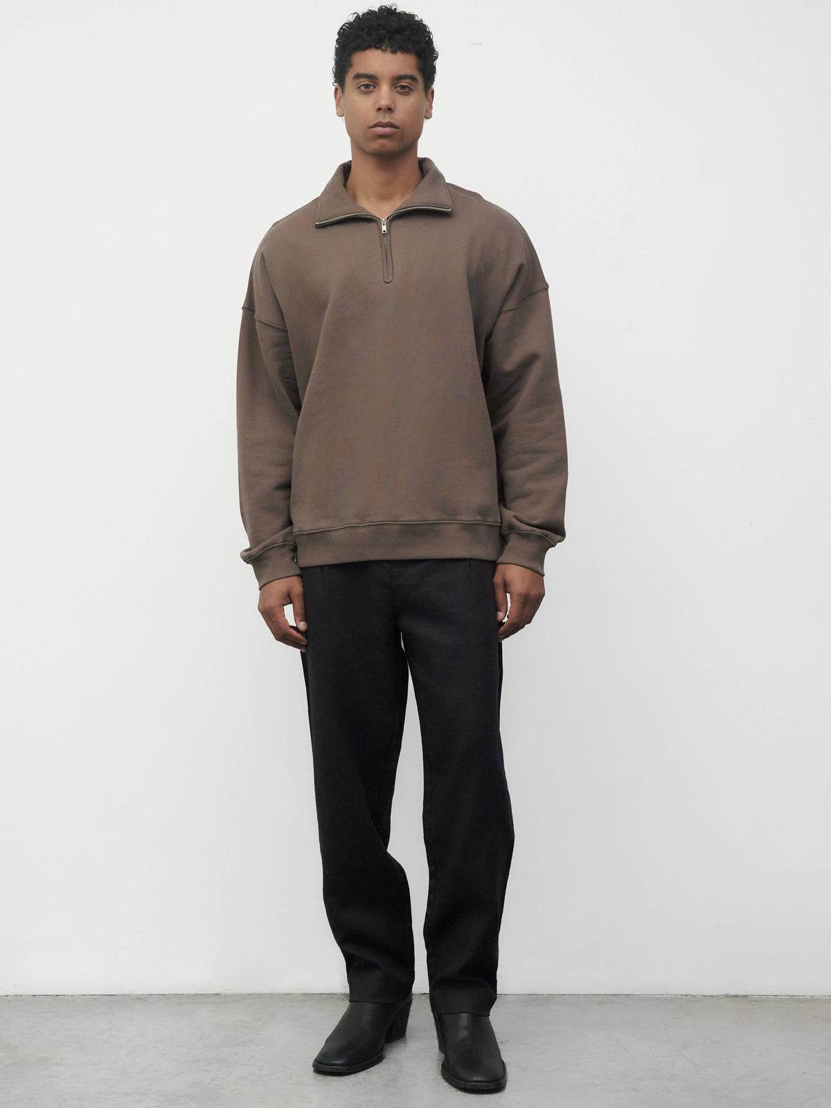 The Vince Sweater | Relaxed Quarter Zip Sweater