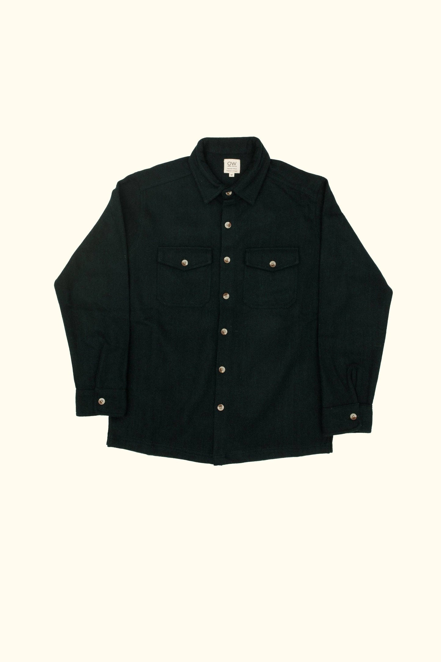Camp Cotton Overshirt in Dark Green